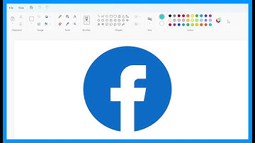 How to draw the Facebook logo using MS Paint | Draw using mouse