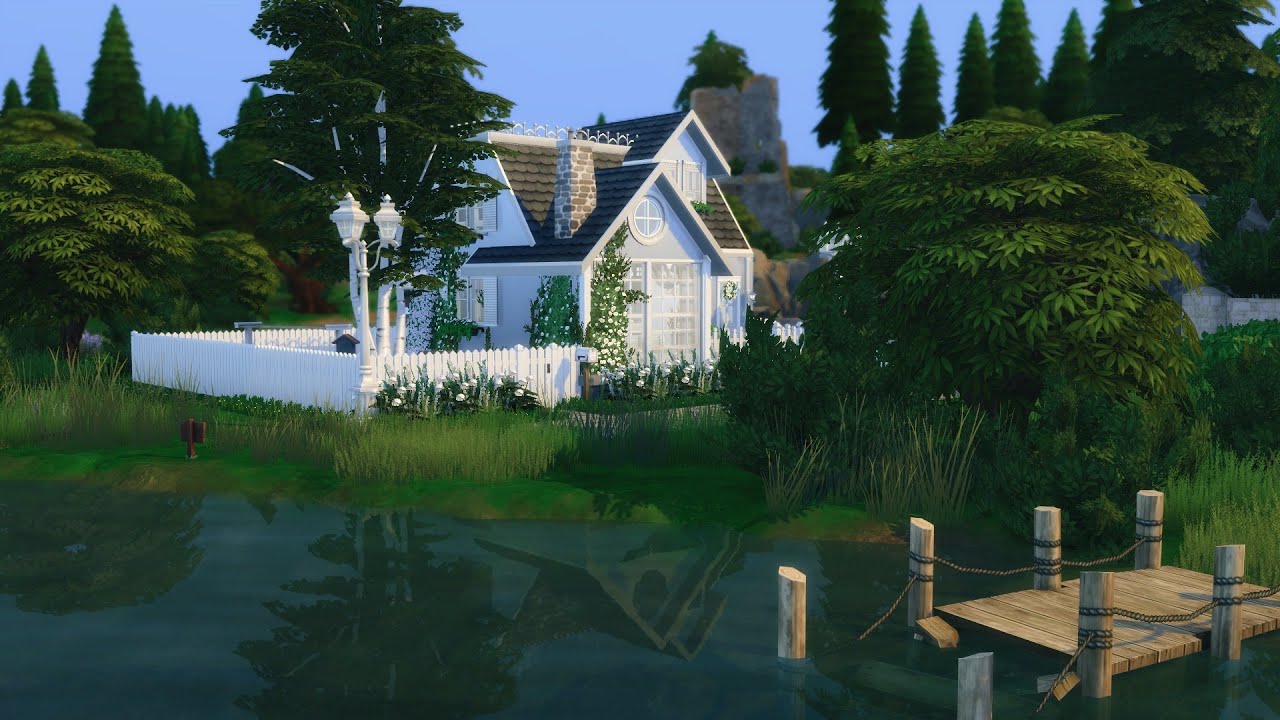 Cottage House • The Sims 4 • No CC | Stop Motion - YouTube