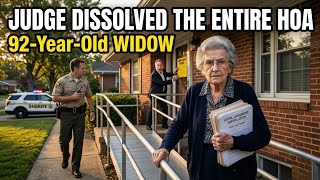 HOA Fined a 92-Year-Old Widow $1,200/Month — The Judge Shut Down the Entire HOA