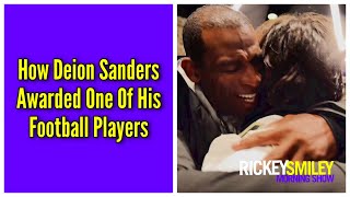 How Deion Sanders Awarded One Of His Football Players