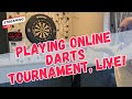 Streaming an online darts tournament  live