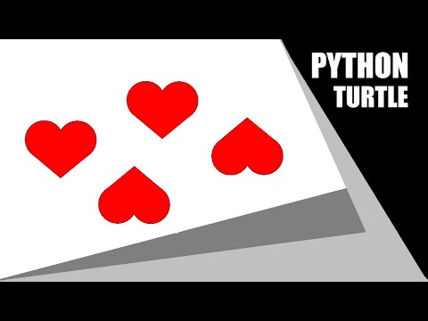 Python Turtle - Draw Love Heart in Python Turtle Graphics | Love Heart By #BKTutorial