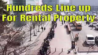 Hundreds line up to see 1 RENTAL UNIT - #housingbubble  #housingcrash  #mikemartins