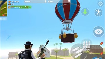 Rocket Royale MVP PLAYER HOT AIRBALLON 8 KILLS - Android Gameplay #574