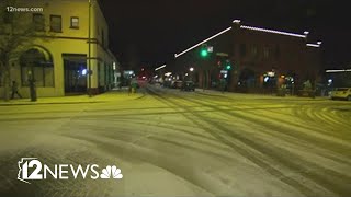 Strong winter storm moves into Arizona