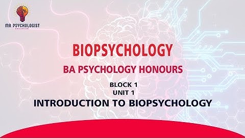 BPCC-102 Biopsychology | UNIT - 1 Introduction to Biopsychology | IGNOU MALAYALAM