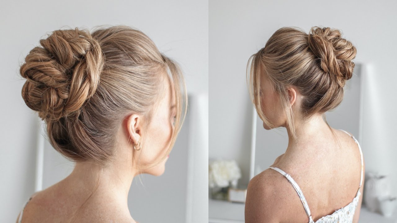 20 High Bun Updo Wedding Hairstyles for Brides 2023 - HMP | Bun hairstyles,  Hair updos, Wedding hair trends