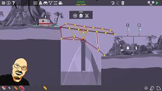 Poly Bridge 2: Level 2-15 Weight Distribution- A mathematician builds a cheap bridge