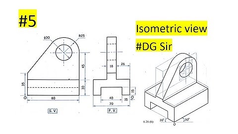 #5 Isometric Projection | Engineering graphocs by Deepak Gupta #mumbaiuniversity #dgsir #msbte