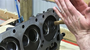 Mopar 440 Engine Build Part 12 - Hand Lapping Valves & Block Prep