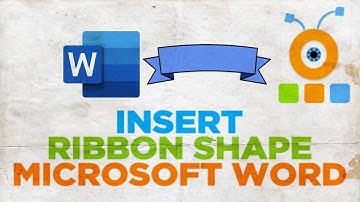 How to Add Ribbon Shape in Word