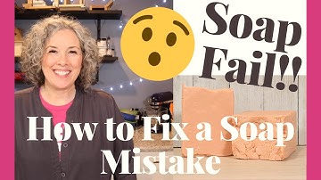 Making Cold Process Soap | How to fix a SOAP FAIL!!😢 (Rebatching Soap)