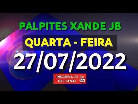 Palpite dia 27/07/2022 – JOGO DO BICHO TODAS AS LOTERIAS