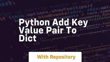 python add key value pair to dict
