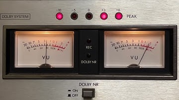 VU Meter Footage - Vintage Cassette Tape Technology, Retro Analog Audio Gear