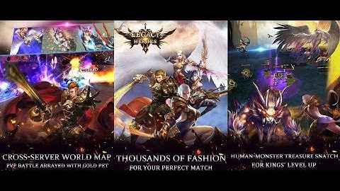 Legacy of Heroes EternityWings - Gameplay [Open World MMORPG] Android/IOS