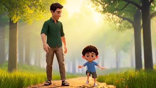 A Walk to Remember” #AWalkToRemember#FatherAndSon#FamilyLove#PreciousMoments#ForestWalk