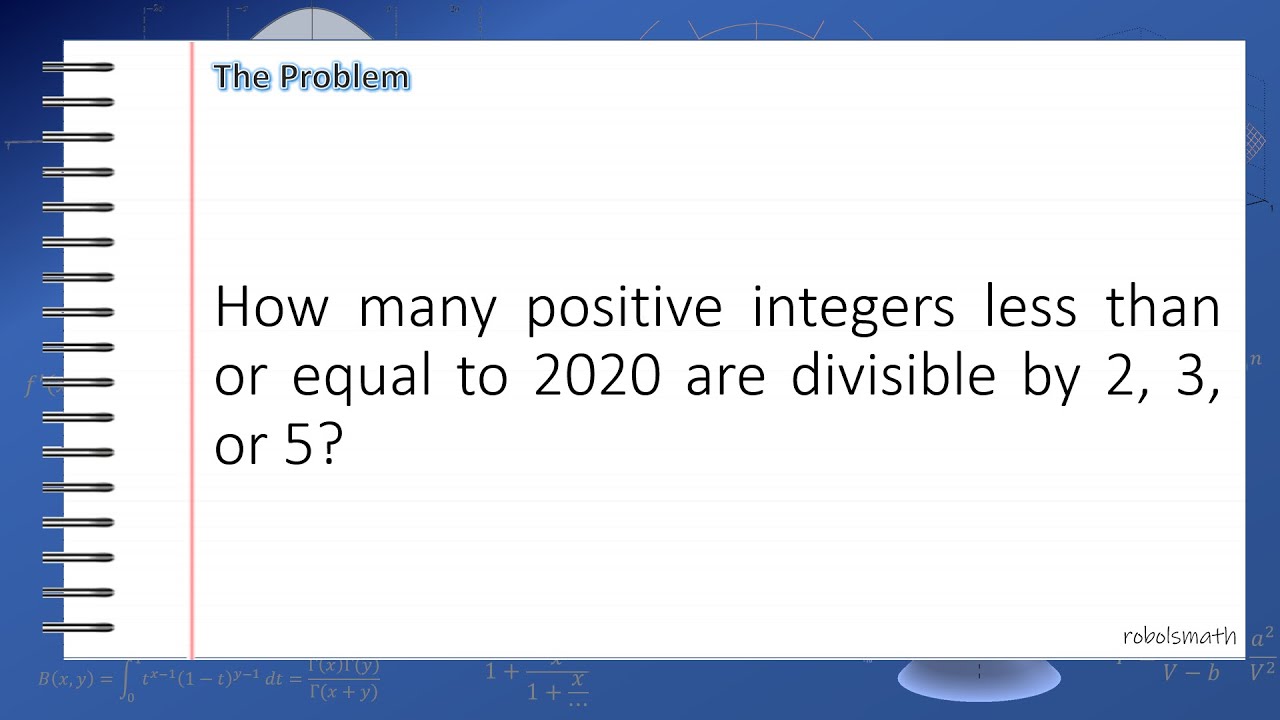 Principle of Inclusion and Exclusion (PIE) - YouTube