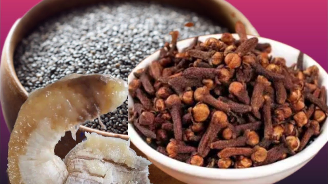 smoothie that will boost energy during night with chia seeds, banana, peach, cloves