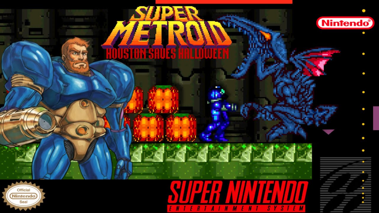 Houston Saves Halloween 🎃 Hack of Super Metroid [SNES] - YouTube
