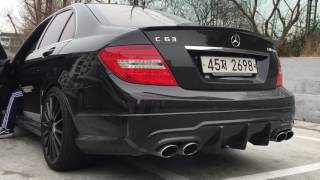 Benz C63 amg Exhaust (MCT) / C63 AMG 배기음