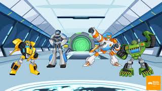 Transformers Rescue Bots Disaster Dash Hero Run Chase Police Bot Stegosaurus Shield screenshot 4