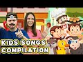 Five little monkeys the muffin man deep and wide  more  kids songs compilation  nursery rhymes