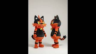 Torracat AI Pokemon Mascot Costume Ver.2 #torracat #pokemon #ai #mascot #mascotcostume