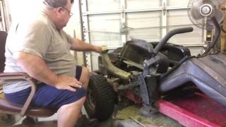 REPAIRING THE STEERING ON A TORO ZERO TURN LAWN MOWER V8