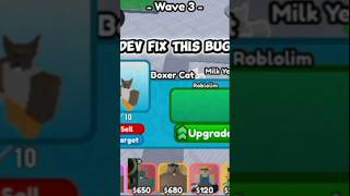 milk tower defense i find a bug