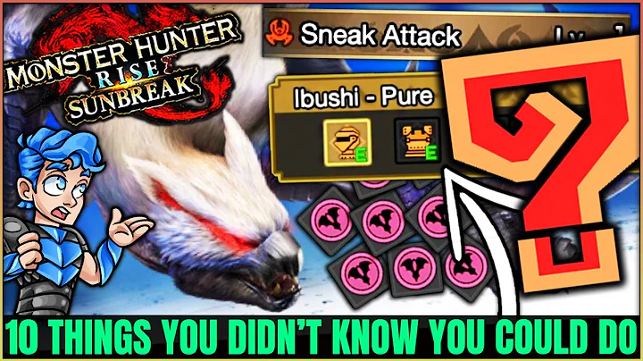 10 Title Update 1 Secrets You Didn't Know About - Tips Tricks & More - Monster Hunter Rise Sunbreak!