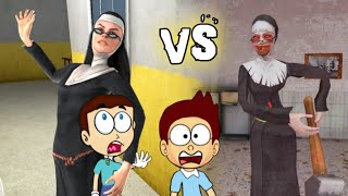 Evil Nun 2 vs Evil Nun 1 - Android Game | Shiva and Kanzo Gameplay