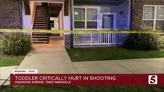 Two-year-old critically injured in shooting at apartment complex