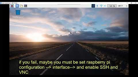 access raspberry via SSH and VNC