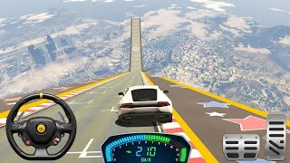 Impossible Mega Ramp Challenge – Superhero Car Stunt Game 3D | Android GamePlay  screenshot 3