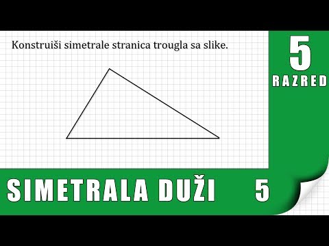 Video: Kako Se Gradi Simetrala Trokuta