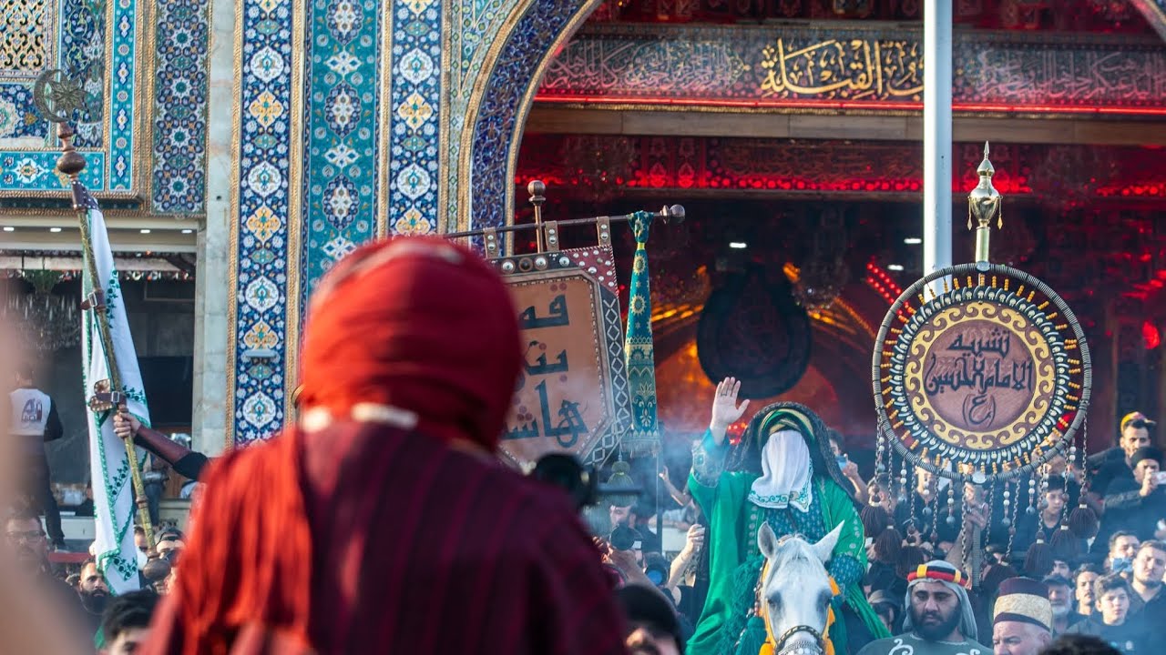 دخول تشابيه ضعن الإمام الحسين (عليه  السلام) وأهل بيته الى كربلاء _ موكب جمهور الحيدرية 😭💔