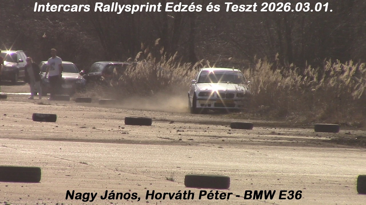 Nagy János, Horváth Péter - BMW E36 Intercars Rallysprint Edzés és Teszt 2026.03.01.