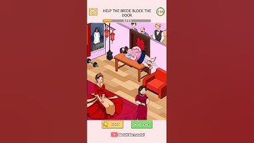 Tricky Twist Puzzle LVL 10 - HELP THE BRIDE BLOCK THE DOOR #game #Riddles #shorts