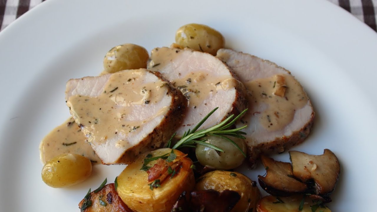 Pork Recipe Fail - How Not to Make Roast Pork Loin with Rosemary & Grapes | Food Wishes