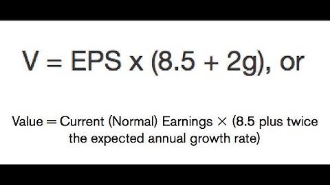 Understanding The Benjamin Graham Formula Correctly