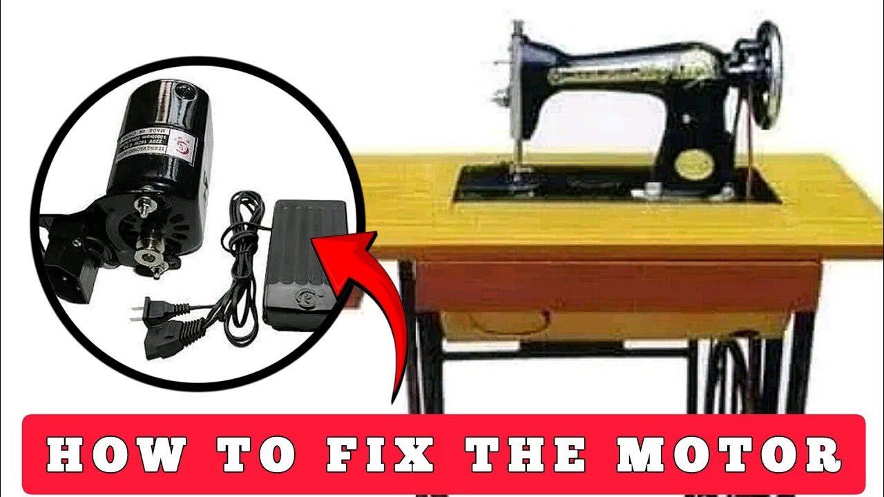 How to Fix An Electric Motor On Your Manual Sewing Machine - YouTube