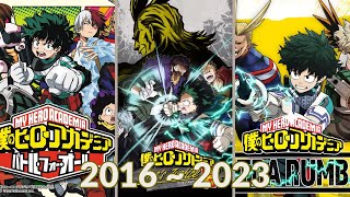 My Hero Academia Games Evolution 2016-2023