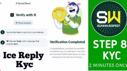 How To Verify Sunwaves Tokens Account X Handle Or Twitter Step By  Step|Sunwaves Ki Verification Krn