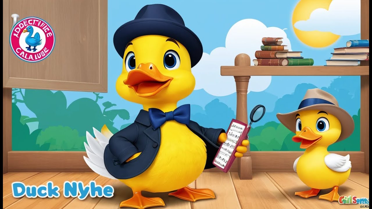 Detective Duck and the Missing Hat Mystery | Nursery Rhyme & Kids Learning Song