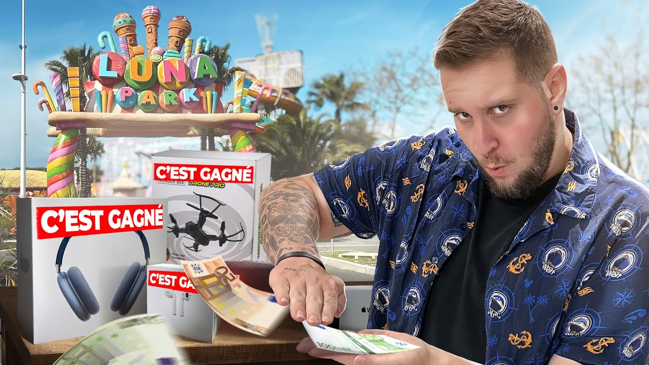 AVEC 100€ JE GAGNE PLEINS DE GROS LOTS AU LUNA PARK CAP D'AGDE