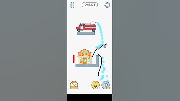 Brain Up Level 202 | The fire department is attempting to put out the fire in the house.