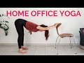 10 min pause yoga au bureau  domicile  tirement complet du corps  yoga sans tapis