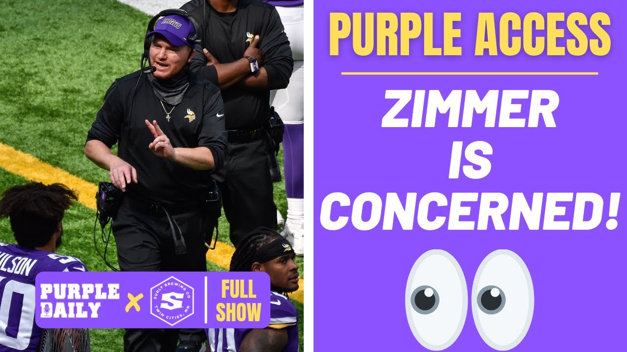 Mike Zimmer is CONCERNED with Minnesota Vikings depth
