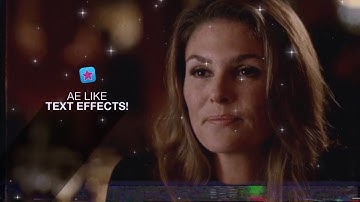 AE LIKE TEXT EFFECTS! | VIDEOSTAR